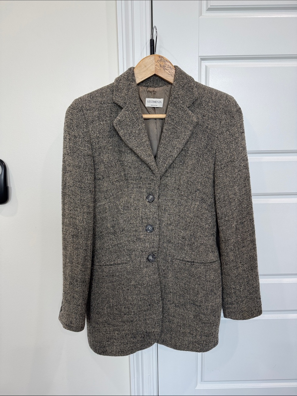 Vestimenta Italian Wool Blazer Women’s Coat Super Chic Style Tan/Brown/Black